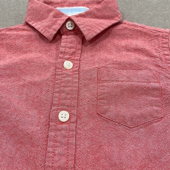 Red Button-Up Shirt - Picture 2 of 6